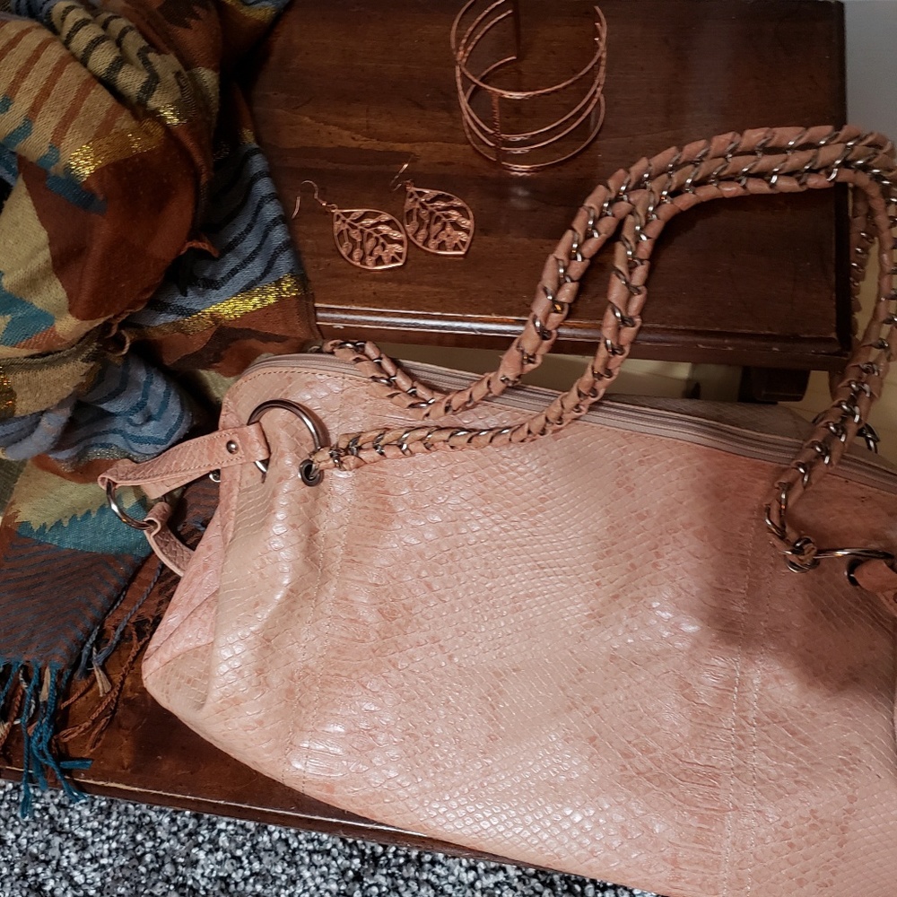 Peach Satchel Bag